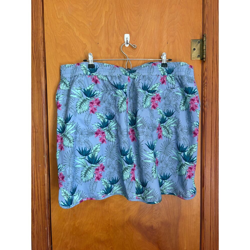 Duluth Trading Pier Genius Skirt XXL Floral Athletic Hiking Travel Zip Pockets